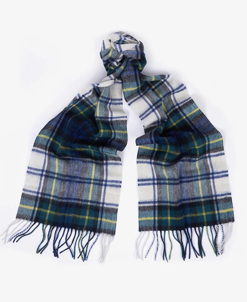 Barbour New Check Tartan Scarf in Dress Gordon